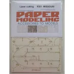 Orel 351/2 Laser Cutting for Missouri river ironclad America 1863, 1/200