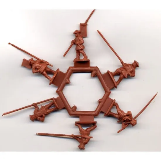 RedBox 72007 - 1/72 Ashigaru Spearmen, scale plastic model kit