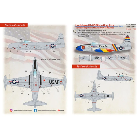 Print Scale 48-229 - 1/48 - Lockheed F-80 Shooting Star. Part 2