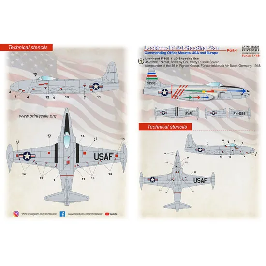 Print Scale 48-231 - 1/48 - Lockheed F-80 Shooting Star. Part 1