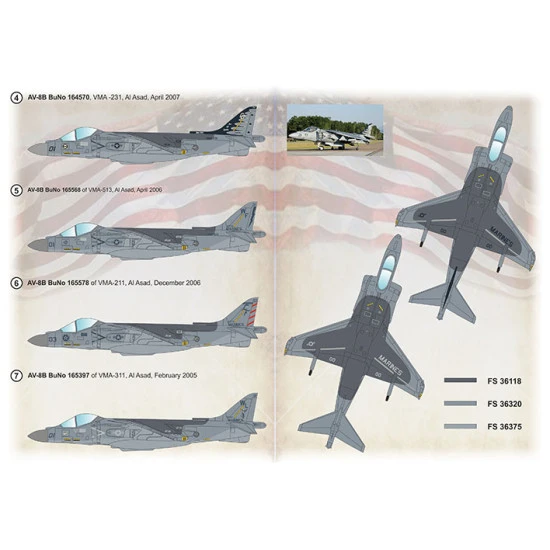 Print Scale 72-463 1/72 AV-8B Harrier. Units operation Iraqoi Freedom I-VI Print Scale 72-463 1/72 AV-8B Harrier. Units operation Iraqoi Freedom I-VI
