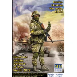 Us Stock Master Box 24085 1/24 Russian-ukrainian War Series Kit 1 Ukrainian Soldier Defence Of Kyiv March 2022