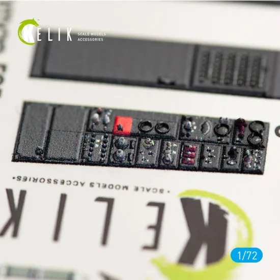 Kelik K72012 - 1/72 f9f-8 cougar interior 3d decals for hasegawa kit