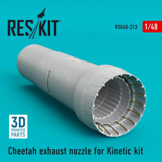 Reskit RSU48-0213 1/48 Cheetah exhaust nozzle for Kinetic kit Reskit RSU48-0213 1/48 Cheetah exhaust nozzle for Kinetic kit
