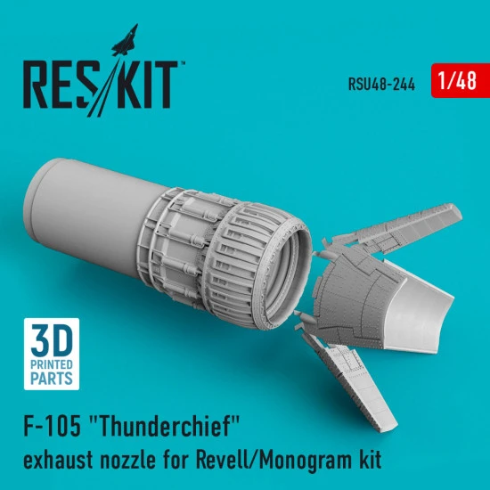 Reskit RSU48-0244 1/48 F-105 Thunderchief exhaust nozzle for Revell/Monogram kit Reskit RSU48-0244 1/48 F-105 Thunderchief exhaust nozzle for Revell/Monogram kit