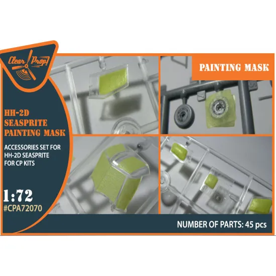 Clear Prop CPA72070 - 1/72 HH-2D SEASPRITE for CP kit painting mask