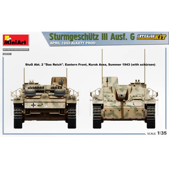 Miniart 35338 - 1/35 - Sturmgeschutz III Ausf. G APRIL 1943 ALKETT PROD