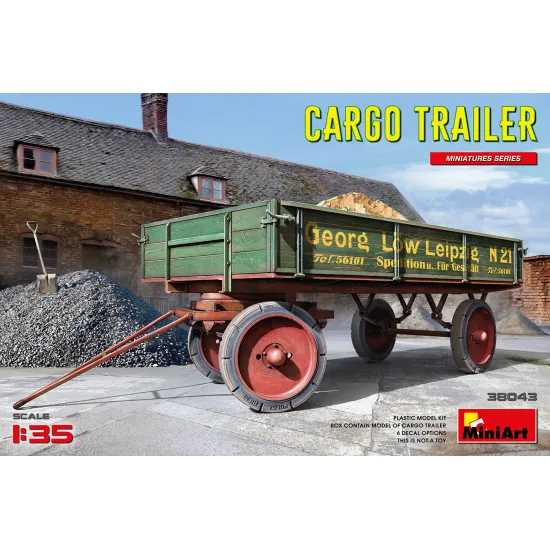 Miniart 38043 1/35 German Cargo Trailer Plastic Model Kit