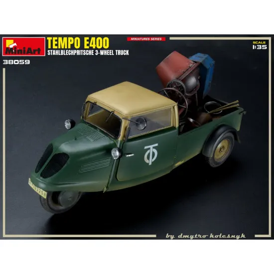 Miniart 38059 - 1/35 - Tempo E400 STAHLBLECHPRITSCHE 3-wheel truck