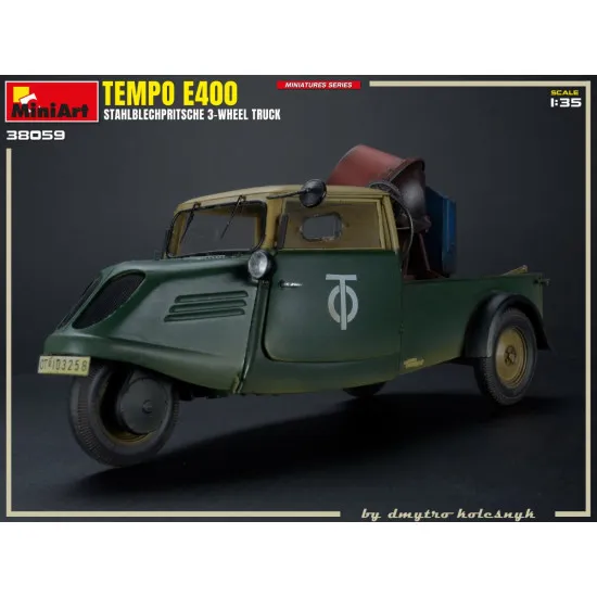 Miniart 38059 - 1/35 - Tempo E400 STAHLBLECHPRITSCHE 3-wheel truck