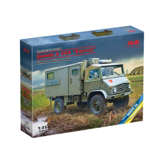ICM 35136 - 1/35 - Unimog 404 S Koffer German military truck