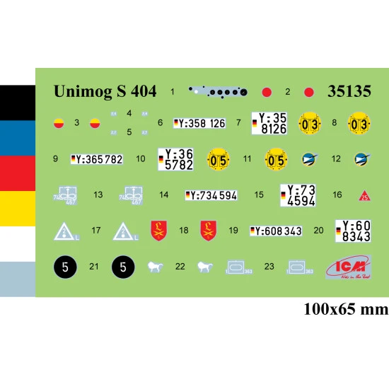 ICM 35136 - 1/35 - Unimog 404 S Koffer German military truck