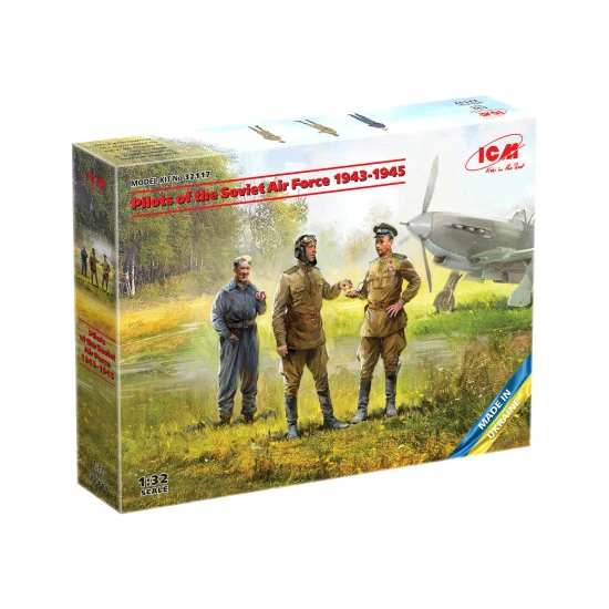 ICM 32117 1/32 Pilots of the Soviet Air Force 1943-1945 WW II scale model kit