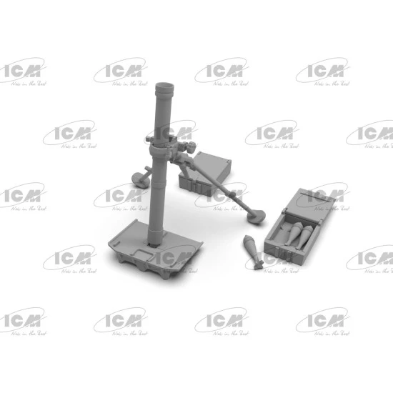 ICM 35716 1/35 s.Gr.W.34 WWII German mortar. Scale model kit