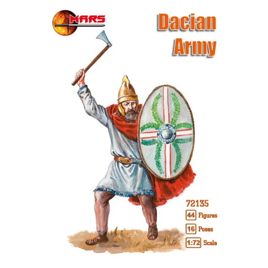 Mars Figures 72135 - 1/72 - Dacian Army 44 figures. Plastic model kit Mars Figures 72135 - 1/72 - Dacian Army 44 figures. Plastic model kit