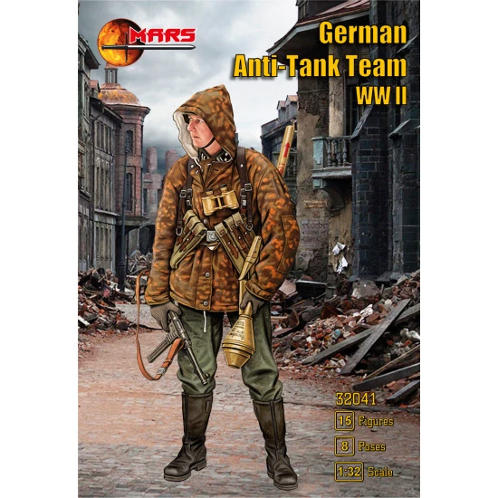 Mars Figures 32041 - 1/32 - German Anti-tank team WW II 15 figures