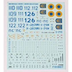 Foxbot 48-052 - 1/48 - Decals for Ukrainian Digital Albatrosses L-39C/M1
