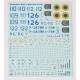 Foxbot 48-052 - 1/48 - Decals for Ukrainian Digital Albatrosses L-39C/M1