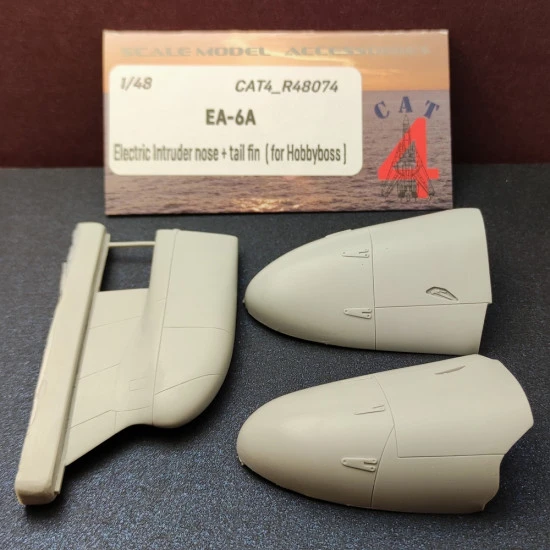 CAT4-R48074 - 1/48 - EA-6A Electric Intruder nose + tail fin ( for Hobbyboss )