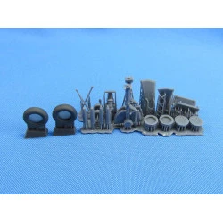 Metallic Details MDR48168 - 1/48 - Supermarine Attacker FB.2. Landing gears