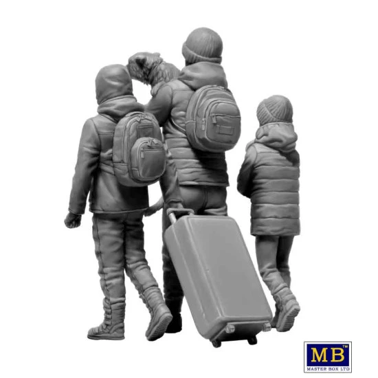 Master Box 35228 1/35 Russian-Ukrainian War series, Kit Refugees, March 2022