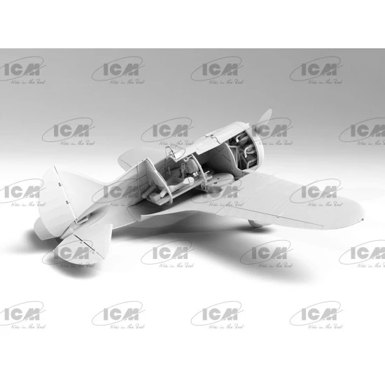 ICM 32008 - 1/32 - I-16 type 10 with Chinese pilots. Plastic model kit