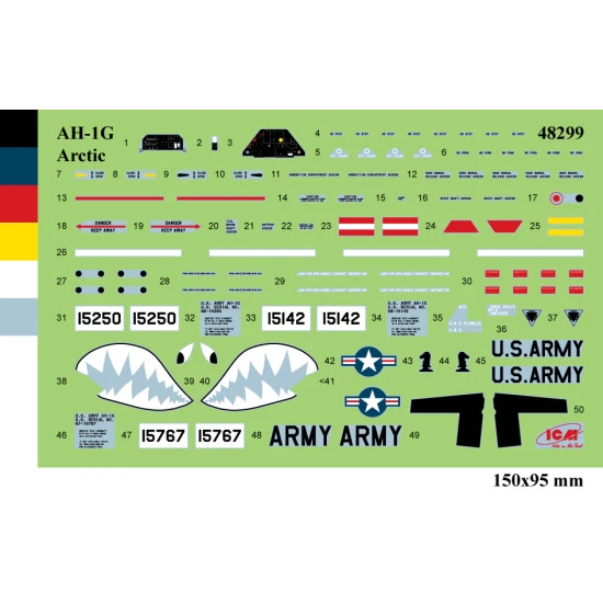 ICM 48299 - 1/48 - AH-1G Arctic Cobra, US Helicopter. Plastic model kit