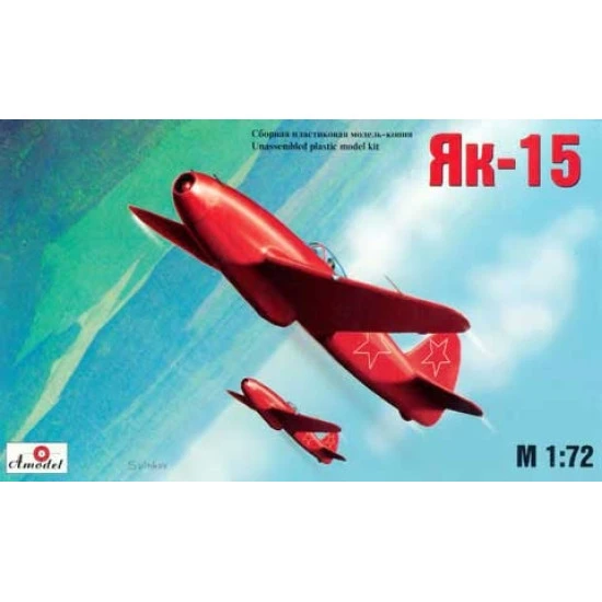 Yak-15 Soviet jet fighter (Yakovlev design bureau) 1/72 Amodel 7223