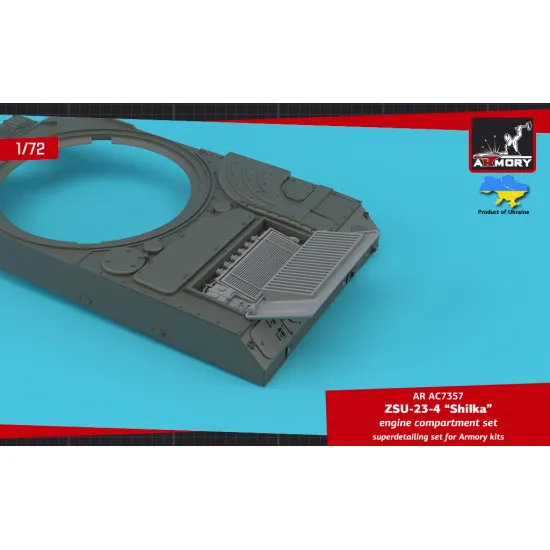 Armory AC7357 1/72 ZSU-23-4 Shilka engine compartment