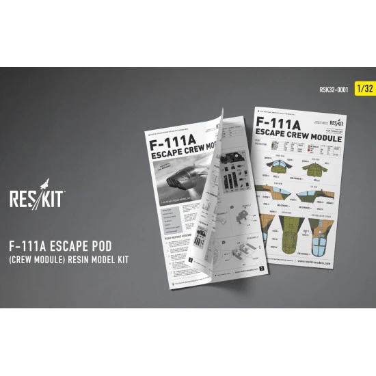 Reskit RSK32-0001 - 1/32 - F-111A Escape Pod (Crew Module) resin model kit