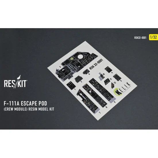 Reskit RSK32-0001 - 1/32 - F-111A Escape Pod (Crew Module) resin model kit