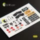 Kelik K35007 - 1/35 GAZ 69 4x4 Utility Truck interior 3D decals for Bronco kit