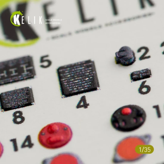 Kelik K35007 - 1/35 GAZ 69 4x4 Utility Truck interior 3D decals for Bronco kit