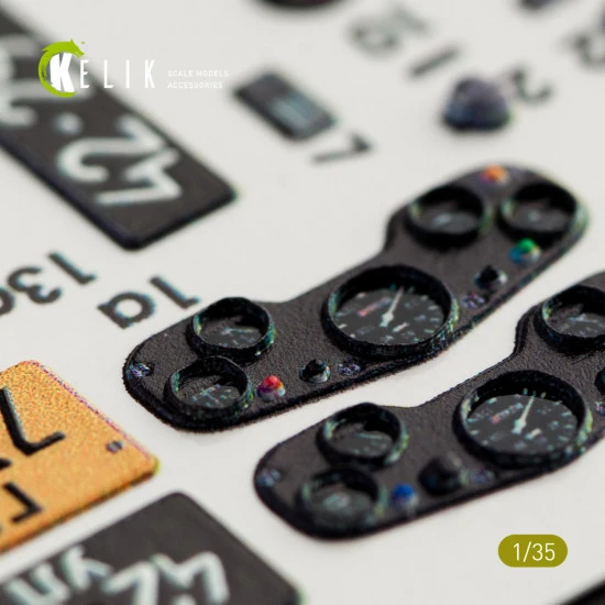 Kelik K35007 - 1/35 GAZ 69 4x4 Utility Truck interior 3D decals for Bronco kit