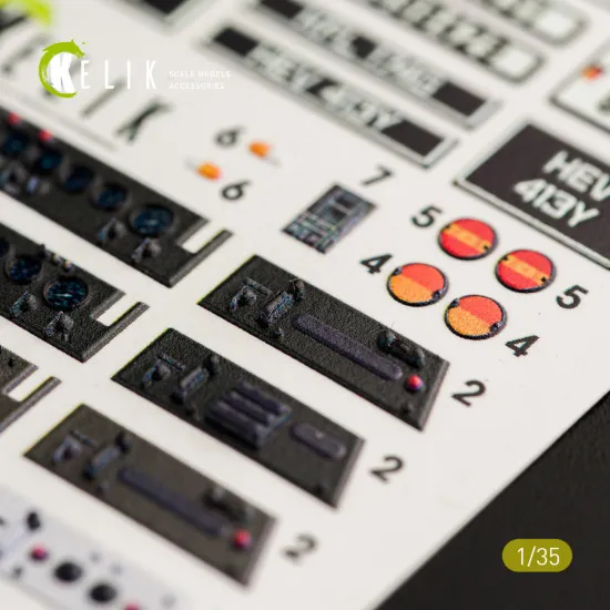 Kelik K35008 - 1/35 - Unimog 404 interior 3D decals for ICM kit