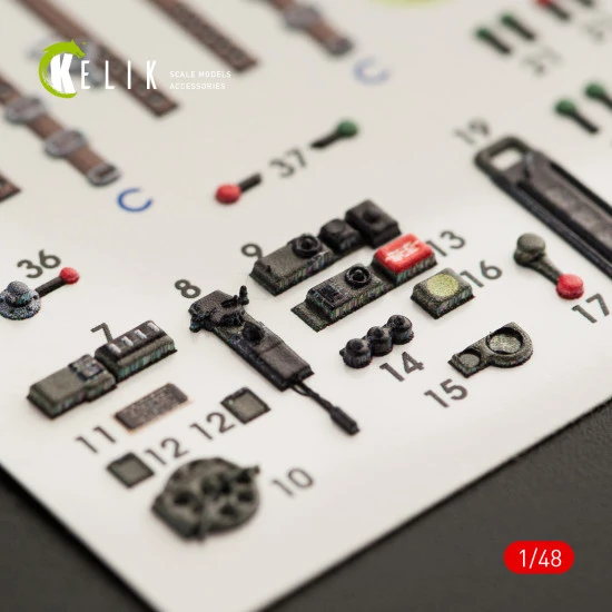 Kelik K48045 - 1/48 Bristol Beaufort Mk.1 type 2 interior 3D decals for ICM kit