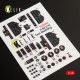 Kelik K48046 - 1/48 - F-82 E/H Twin Mustang interior 3D decals for Modelsvit