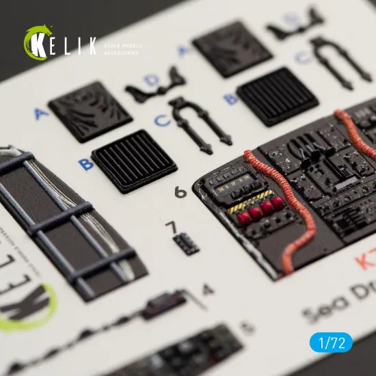 Kelik K72013 - 1/72 - MH-53E Sea Dragon interior 3D decals for Italeri kit