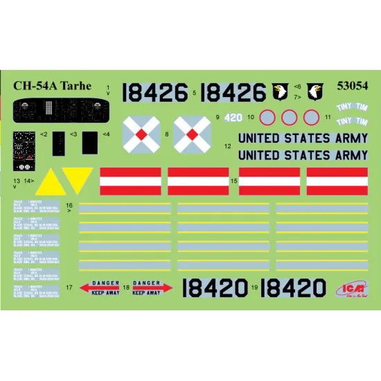 ICM 53054 - 1/35 - Sikorsky CH-54A Tarhe US heavy helicopter