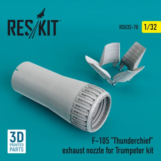 Reskit RSU32-0070 - 1/32 - F-105 Thunderchief exhaust nozzle for Trumpeter kit Reskit RSU32-0070 - 1/32 - F-105 Thunderchief exhaust nozzle for Trumpeter kit