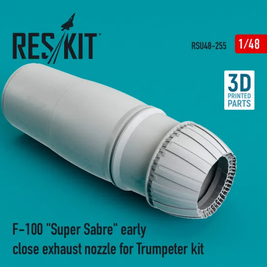 Reskit RSU48-0255 1/48 F-100 Super Sabre early close exhaust nozzle for Trumpeter kit Reskit RSU48-0255 1/48 F-100 Super Sabre early close exhaust nozzle for Trumpeter kit
