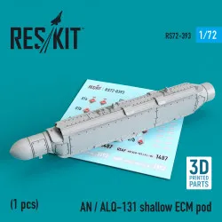 Reskit RS72-0393 1/72 AN / ALQ-131 shallow ECM pod (3D Printing)