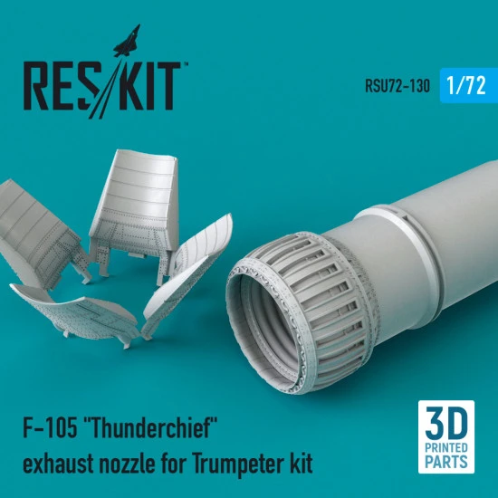 Reskit RSU72-0130 1/72 F-105 Thunderchief exhaust nozzle for Trumpeter kit