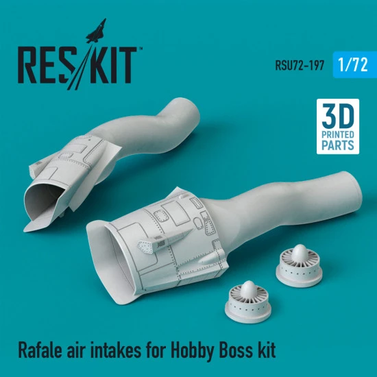 Reskit RSU72-0197 1/72 Rafale air intakes for Hobby Boss kit (3D Printing) Reskit RSU72-0197 1/72 Rafale air intakes for Hobby Boss kit (3D Printing)