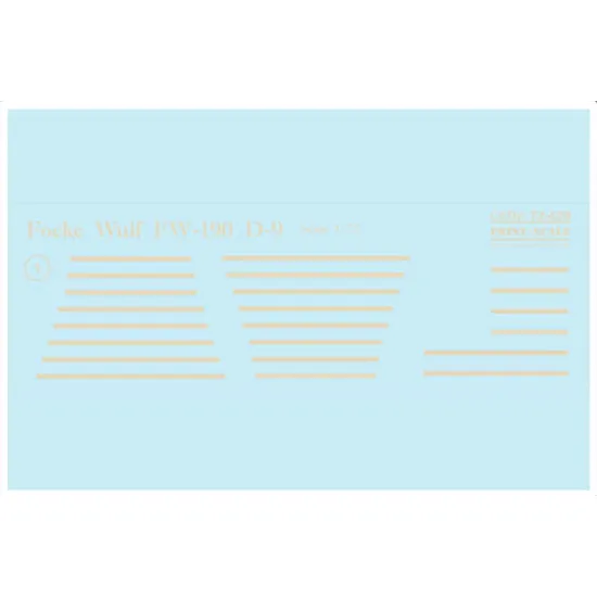 Print Scale 72-429 1/72 Decal for FW-190 D-9 Part 1 Military aircraft