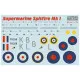 Print Scale PSM72004 1/72 Mask for Supermarin Spitfire Mk.1 Military aircraft