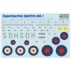 Print Scale PSM72006 1/72 Mask for Supermarin Spitfire Mk.1 Military aircraft