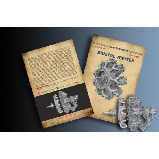 Print Scale PSR48029 1/48 Bristol Jupiter. Scale resin model kit