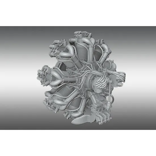 Print Scale PSR48029 1/48 Bristol Jupiter. Scale resin model kit