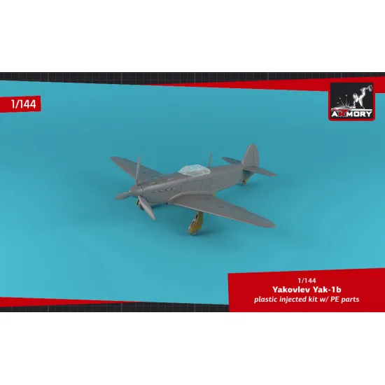Armory AR14312 - 1/144 Yakovlev Yak-1b Donated Airplanes, Soviet WWII fighter